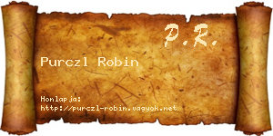 Purczl Robin névjegykártya